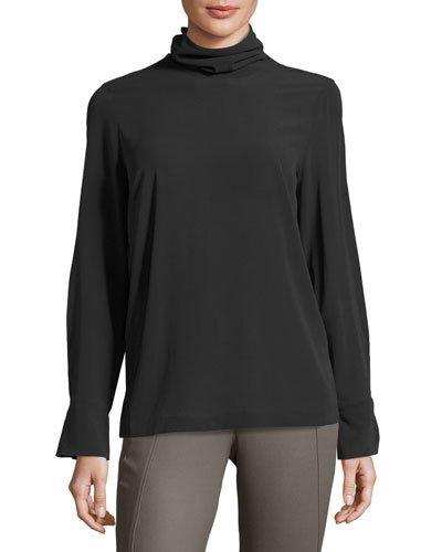 Turtleneck Georgette Blouse