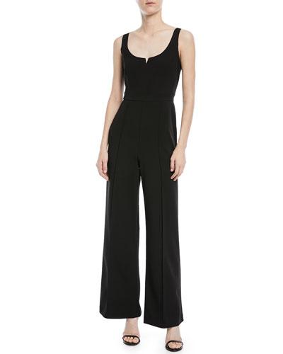 Wide-leg Sleeveless Jumpsuit