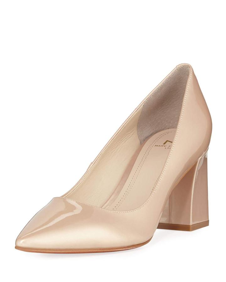 Zala Patent Pointed Pumps