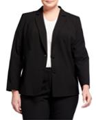 Plus Size Henning Two-button Stretch-wool Jacket