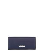 Leather Snap Continental Wallet
