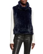 Faux-fur Sleeveless Pullover