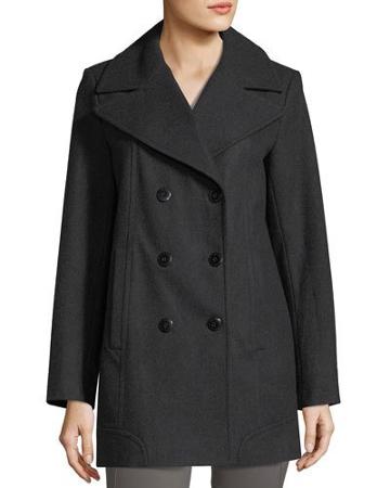 Winnie Double-breasted Wool-blend Coat