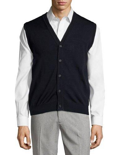 Button-front V-neck