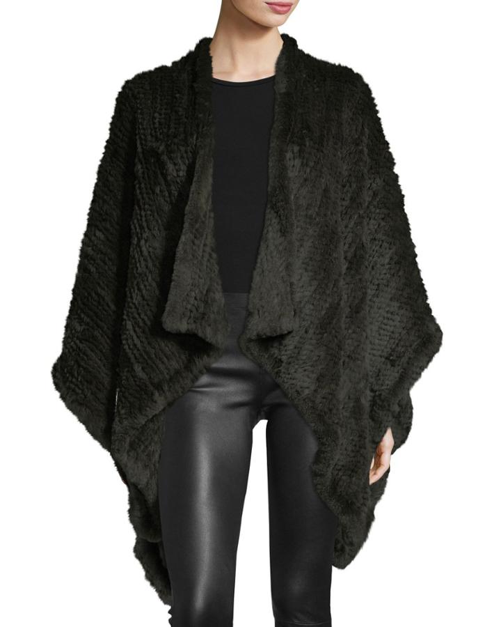 Knit Fur Cape