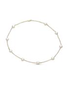 Casual Chic 14k 9-pearl Tin Cup Necklace