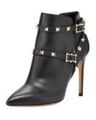 Rockstud Pointed Ankle Booties