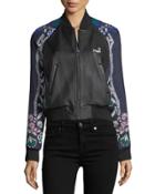 Jagger Leather Bomber Jacket