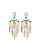 King Statement Earrings
