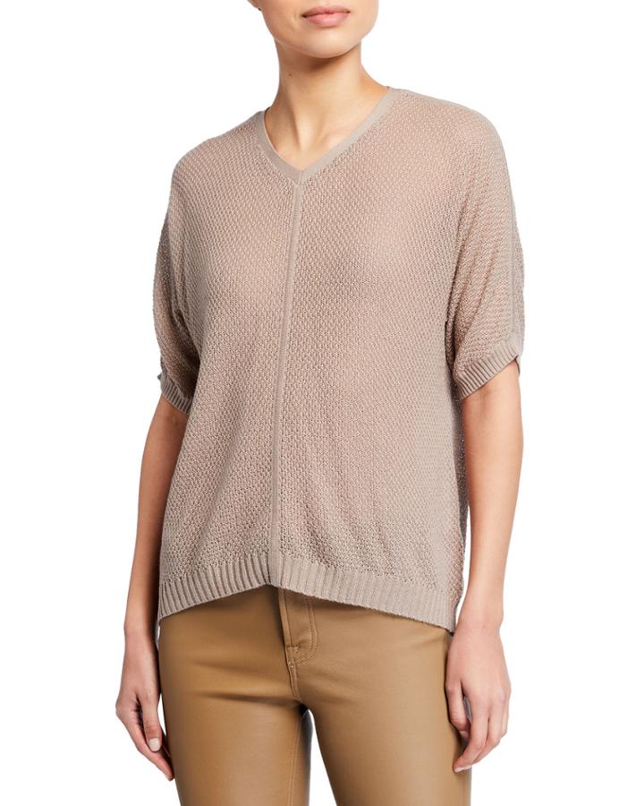 Dolman-sleeve Cashmere-blend