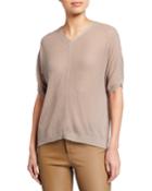 Dolman-sleeve Cashmere-blend