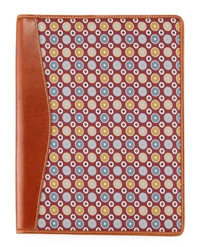 Printed Foulard Folio, Red