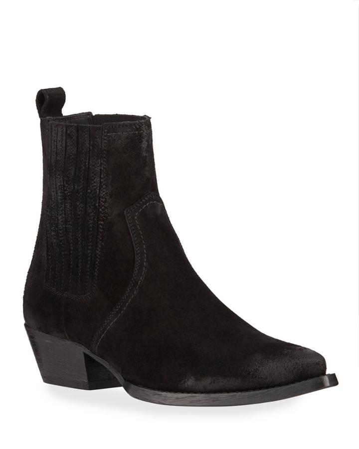 Lukas Suede Western Booties