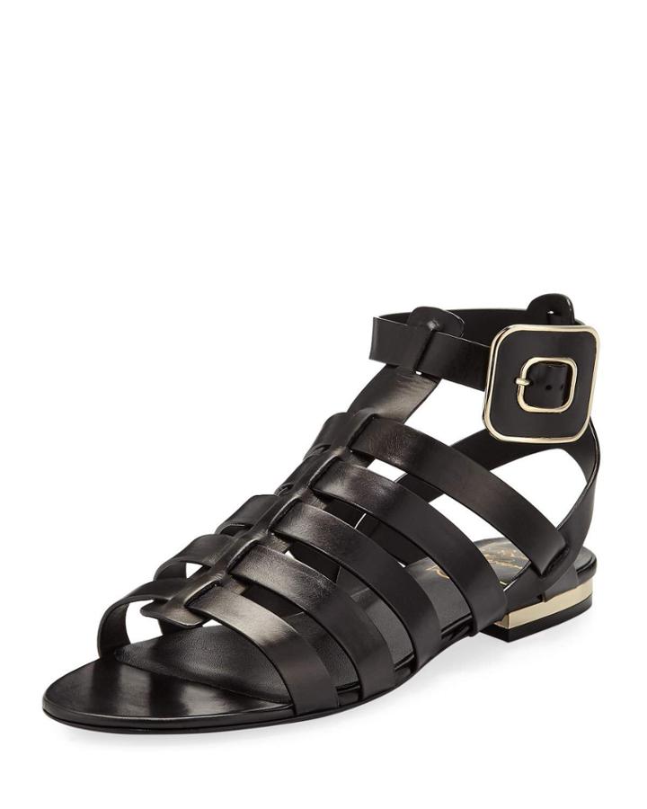 Mini Buckle Flat Strappy