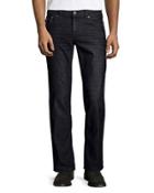 Ricky Straight-leg Corduroy Pants, Black