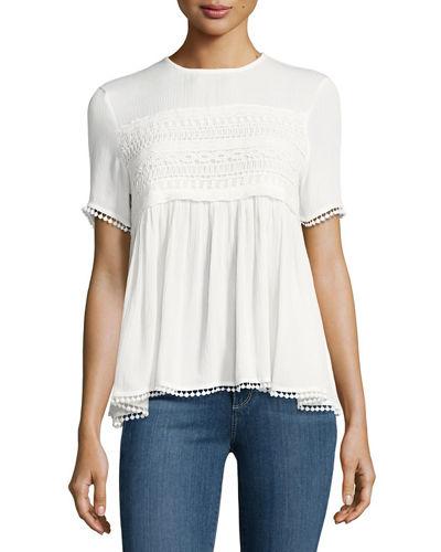 Tee Lace Flared Tee