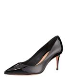 Lola Patent Pointed Pump, Black