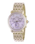 37mm Marsala Sub Eye Chronograph Watch, Golden/pearl