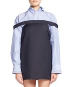 Mini Pinstriped Dress/skirt, Navy