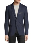 Men's Knit Blazer W/ Tape Trim