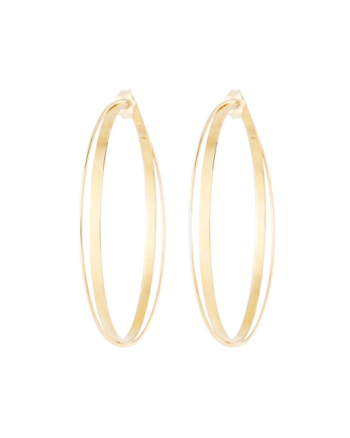 14k Twist Magic Large Hoop Earrings