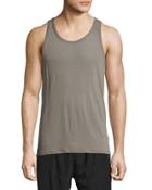 Thin Relaxed Soft-knit Tank, Green