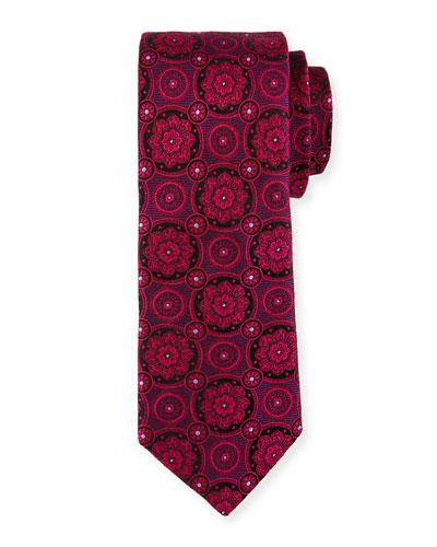 Midnight Medallion Printed Tie