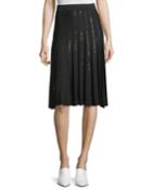 Pleated Sequin A-line