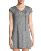 Lace-up Knit Mini