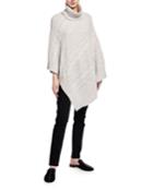 Asymmetrical Turtleneck Poncho