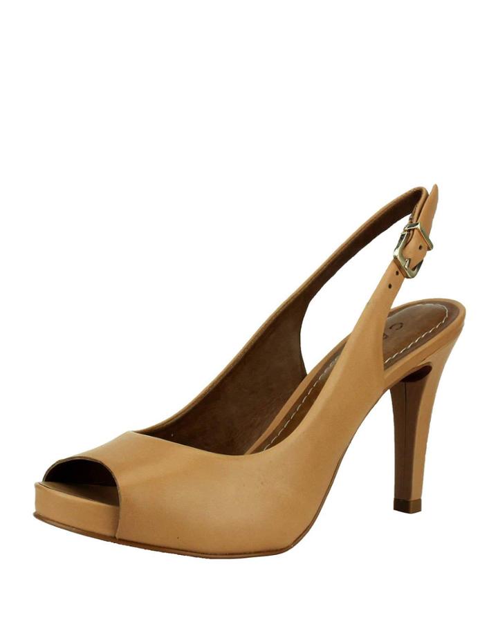 Alana Open-toe Slingback Pumps