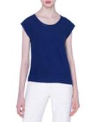 Cap-sleeve Cotton Fine Pique
