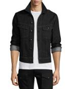 Trucker Denim Jacket, Black