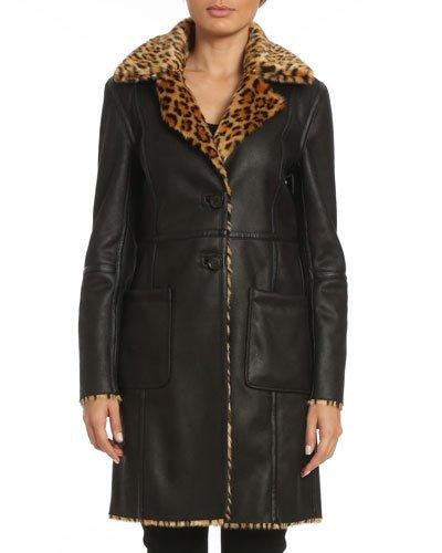 Faux-leather Reversible Jacket