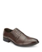 Men's Perforated Leather Cap-toe Dress