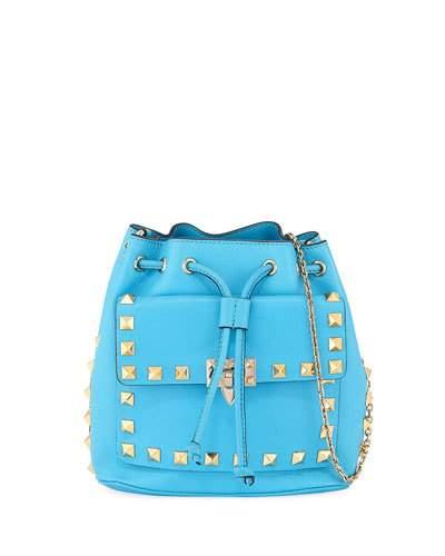 Rockstud Drawstring Crossbody Bag