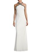 Beaded Halter-neck Gown