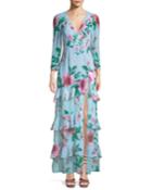 The Camari Long Floral Georgette Dress