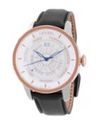 Men's Automatic-self-wind Columbus Circle Blue Leather