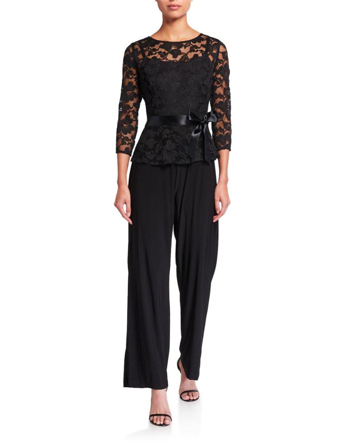 Lace Peplum Jumpsuit