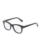 Square Acetate Optical Glasses, Black