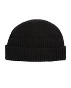 Men's Cashmere Ribbed Beanie