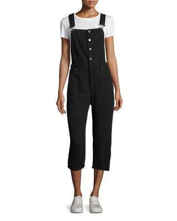 Later Denim Dungarees, Black