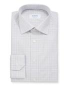 Men's Contemporary-fit Grid Check Dress