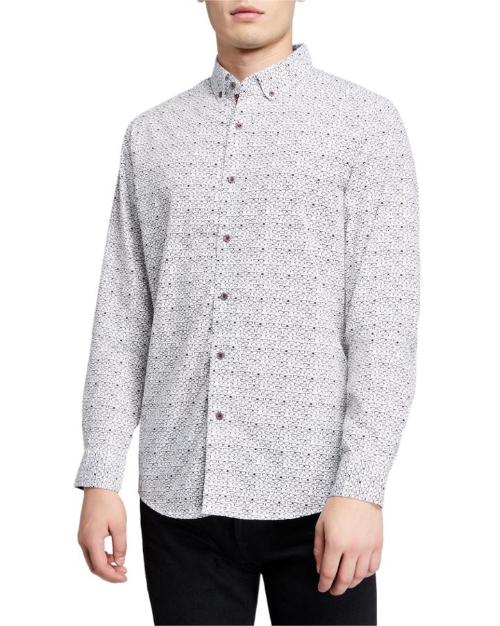 Men's Sunglass Print Long Sleeve