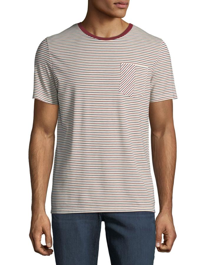 Men's Castle Striped Crewneck T-shirt