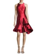 Rachel Sleeveless Ruffled Cocktail Dress