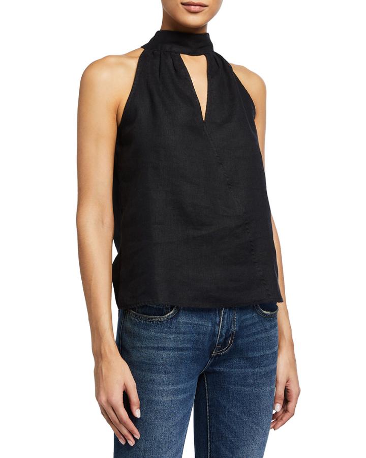 Keyhole-front Tie Back Halter