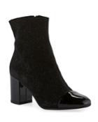 Quico Shimmery Mixed Leather Booties