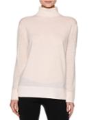 Perforated-sleeve Turtleneck